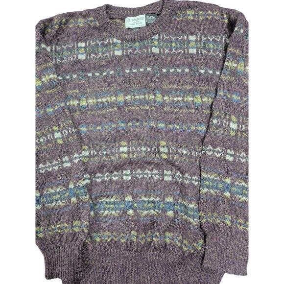 VTG 90s JP Tilford for Harry Rosen 100% Alpaca Mens Sweater Sz S - Picture 3 of 5